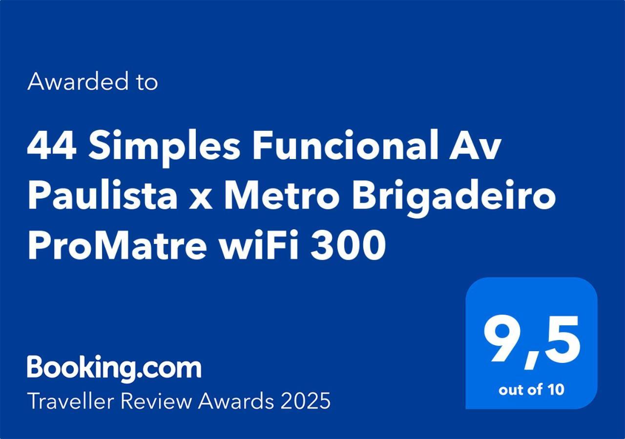 44 Simples Funcional Av Paulista X Metro Brigadeiro Promatre Wifi 300 São Paulo Exterior foto